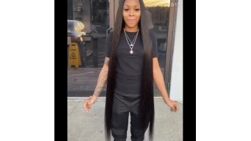 Women raw virgin hair lace front wigs 100% human hair pre plucked HD wig vendor wholesale 40 inch real human hair wig1
