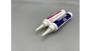 nail polish cosmetic tube with brush 