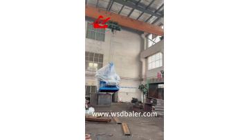 Hydraulic metal baler shipment