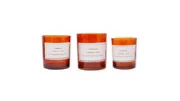 Wholesale Machine Red Clear Glass Candle Jar Candle Containers with High Quality1