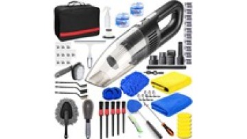 58 Pcs Car interior Cleaning Kit wash accessories Car Interior Detailing Kit with Detailing Brush set Handheld Vacuum set1