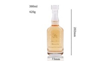 Manufacturers 380ml Glass Bottle for Liquor Wine Whisky SpiritJuice with Lids1