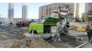Trailer concrete pump 2