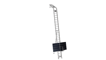 Solar powered transportation ladder