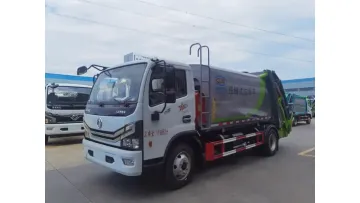 Factory Direct Dongfeng 4X2 7cbm Curved Hopper Press Refuse Truck1