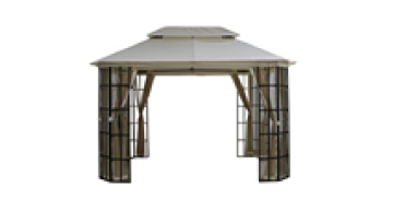 Garden Outdoor Steel Tube Cast Iron Gazebos 160g/m2 Polyester Waterproof Gazebo with PA1