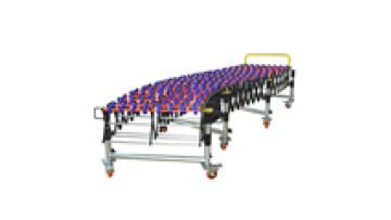 Gravity Flexible Skate wheel Conveyor Stainless steel support leg Telescopic Roller Conveyor1