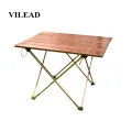VILEAD Portable Folding Camping Table Aluminium Alloy Ultra-light Picnic BBQ Traveling Outdoor Waterproof Foldable Durable Desk