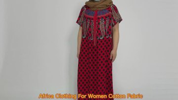 Factory African Clothing Women Dresses Cotton Dress Loose Ethnic Style Africa Women Printing Maxi Dress Cheap Price PLUS SIZE1