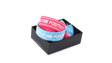 Colorful Woven Bracelet Custom Name/Letters/Logo With 3D Texts Handmade Friendship Braided Bracelet1