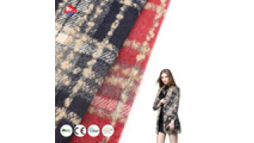 New Arrival Designed 40% Polyester 30% Rayon 30% Cotton Yarn Dyed Woven Tweed Fabric for Garment1