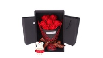 Valentine's Day Soap Flower Gift Box - 7 Roses Simulation Small Bouquet1