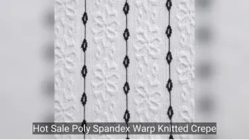 Hot Sale Poly Spandex Warp Knitted Crepe Jacquard Digital Print Fabric for Garment1