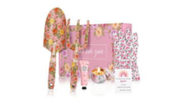 Hot Sale women floral printing garden tools set Heavy Duty Hand Garden Tools pink gardening tools gift sets1