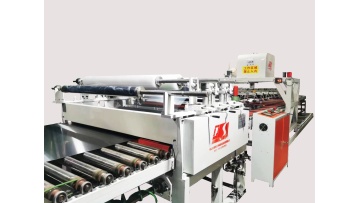 Automatic sheet metal laminating and film cutting machine