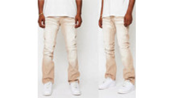 Mens Hip Hop Straight Leg Basic Heavy Work pants work stacked jeans1