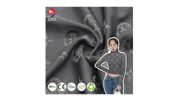 Pointelle Jacquard Fabric Recycled 95%Polyester 5%Spandex 180gsm Dyed Custom Brand Knitted Single Jersey Fabric1