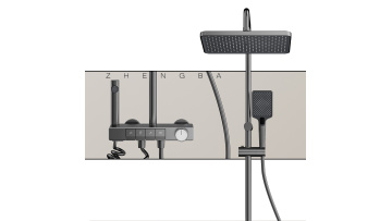 4018 Piano Buttom Rain Shower Set with Combination