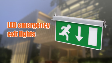 Embedded LED exit indicator light