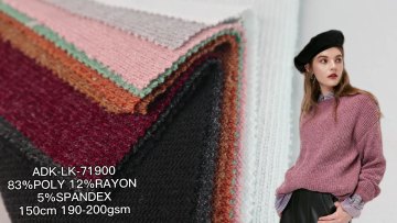 Good Quality High Fancy Wholesale Tessuti Fabric Hacci Knit Rib Sweater Fabric and Textiles For Clothing1