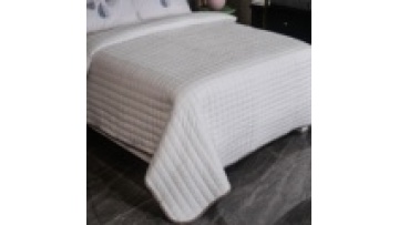 Factory offer polyester microfiber fabric wholesale bedspread quilted blanket bedspread coverlet bed cover for all season1