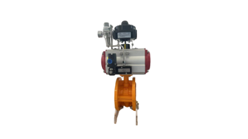 Pneumatic fluorine lined switch butterfly valve