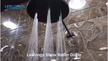 High quality Wall Mounted Adjustable Stainless Steel Waterfall Shower Set with Chrome Soap Dish1