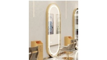 Barber shop Free sample Single double-sided Explosion proof lenses floor hairdressing led makeup beauty salon mirror1