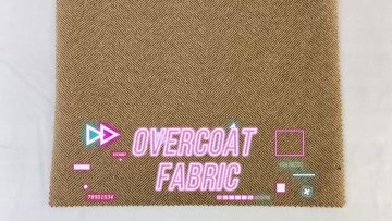 Hot selling  herringbone pattern bonded with brush fabric suitable for women overcoat1