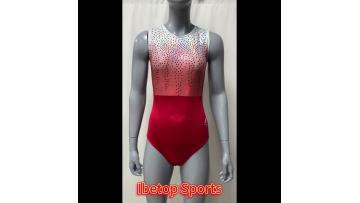 sleeveless gymnastic leotard