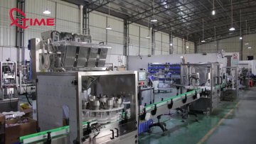 Laundry beads Automatic filling line for plastic bottle , 4 heads Linear weigher- rotary filling machine capping machines1