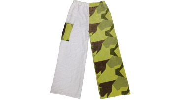 printed beach towel pants