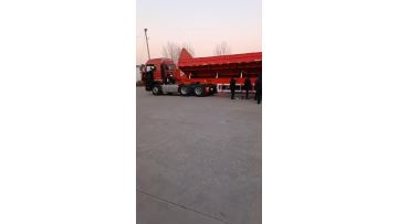 Side dump sidewall semi trailer