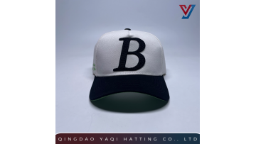 Five Panel Curved Brim Embroidered Cap 01
