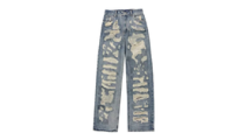 High Street Fashion Custom Distressed Mens Men Baggy Jeans Denim Pants for Men1