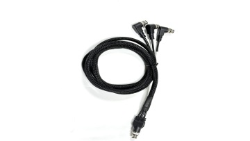 Multi Branch M12 Elbow Connector Braided Wiring Harness