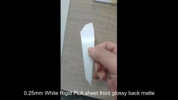  White Rigid PLA sheet card base material