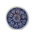 Hand Made Tile Patterned Kaolin Clay Quartz Limestone Bowl 8cm White and Blue Colored Old Turkish Pattern Healty Gift