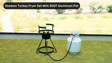 Outdoor Turkey Fryer Set With 30QT Aluminum Pot FH-3830 SET