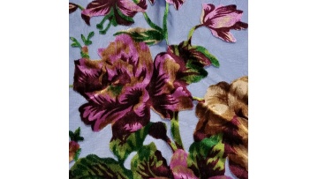 2021 New design beautiful soft burnout fabric silk velvet fabric print for upholstery1