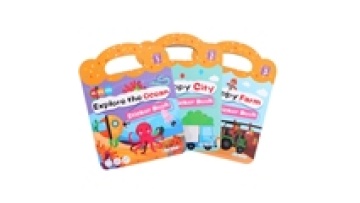 Reusable Silicone Stickers for Kids' Educational Puzzle Books1