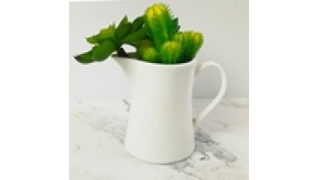 Bone China Sugar Pot with Handle - Wholesale Porcelain Creamer Jug1