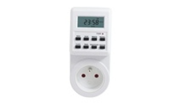 Digital programmable timer with 1.5 inch LCD display  kitchen  timer switch FR plug socket1