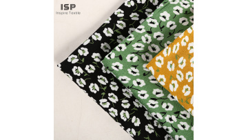 Stocklot wholesale  twill woven floral viscose printing fabric for dress1