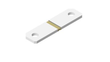 100 µΩ HYCS6918L050J00 Ribbon Bonded Flat Strip Shunt