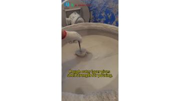 Rough outer layer gives shell strength for pouring