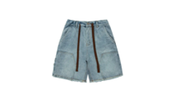 Mens Jeans Shorts High Quality Elastic Waist 6 Pocket Cargo Denim Shorts for Men1