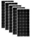 Panneau Solaire 12 v 100w 5Pcs Solar Modules 60v 500w Solar Energy System Solar Battery Caravan Camping Rv Motorhome Car