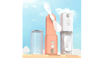 Portable USB Rechargeable Small Pocket Fan 2 in 1 flashlight handheld mini fans1