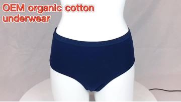 OEM ladies organic cotton modal panties underwear.MP4